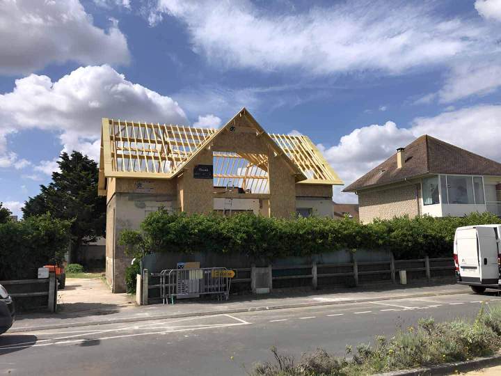 Rénovation maison ossature bois Lisieux