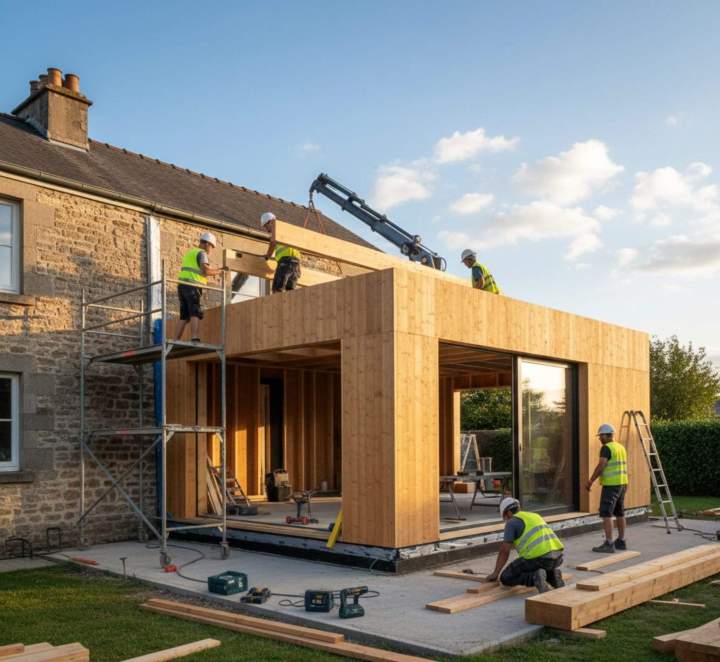 Extension en bois, Pont-l'Évêque