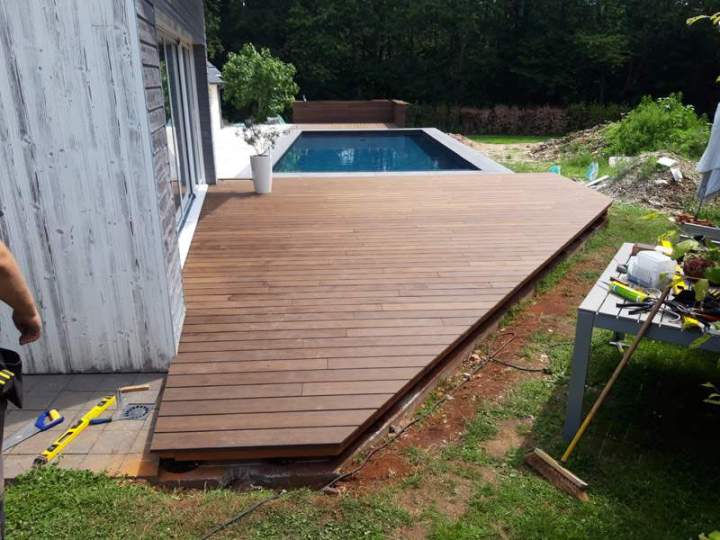 Service en extension maison ossature bois près de Lisieux